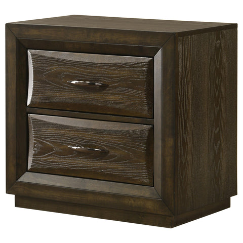 Fuller 2-drawer Bedroom Nightstand Bedside Table Dark Oak