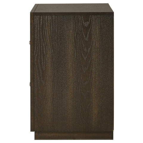 Fuller 2-drawer Bedroom Nightstand Bedside Table Dark Oak