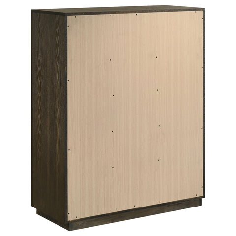 Fuller 5-drawer Bedroom Chest of Drawers Dark Oak