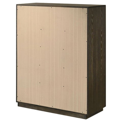 Fuller 5-drawer Bedroom Chest of Drawers Dark Oak