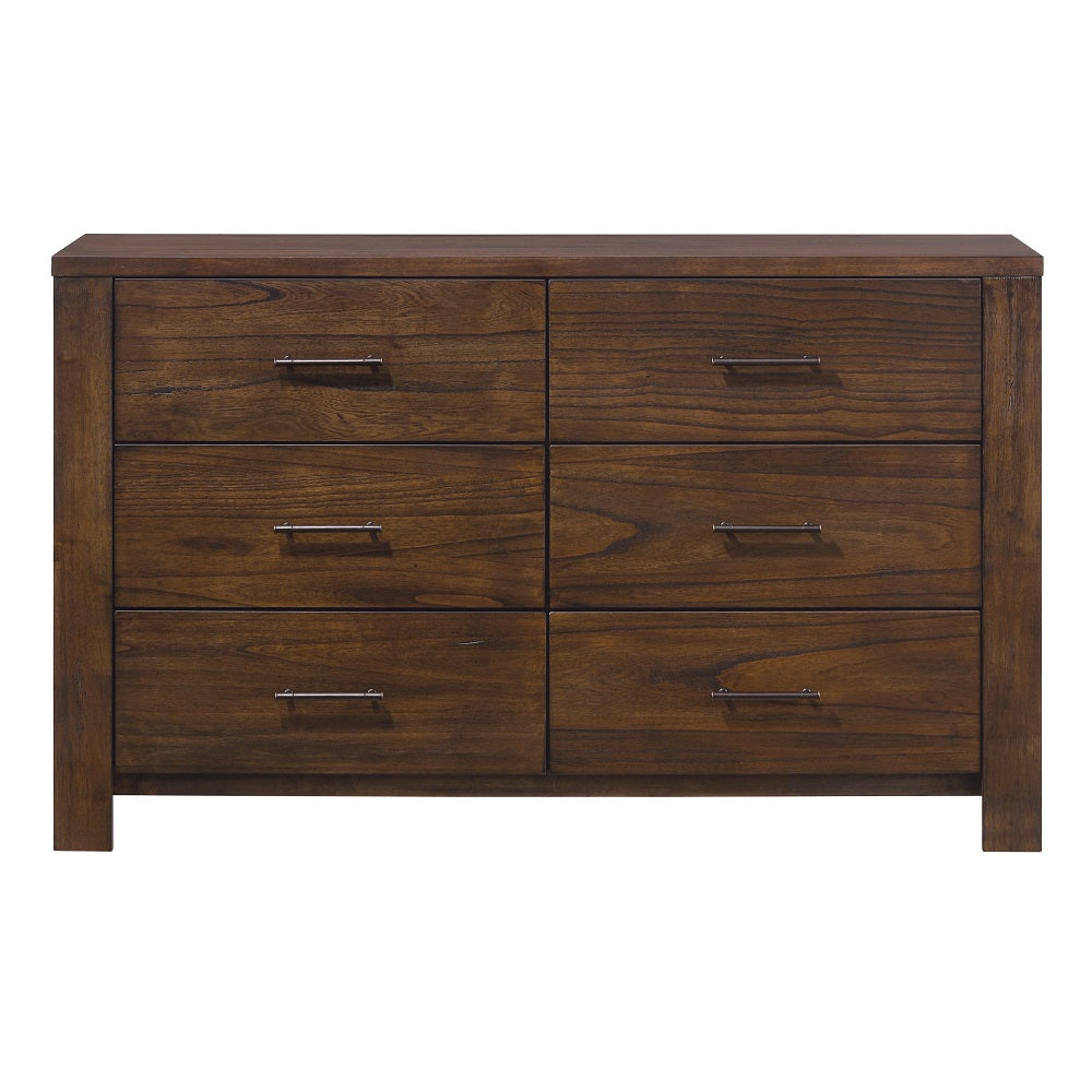 alma dresser, oak finish