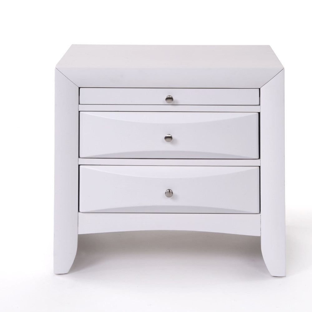 acton nightstand, white finish