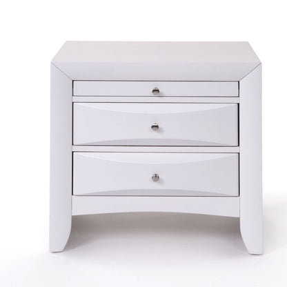 Acton Nightstand, White Finish