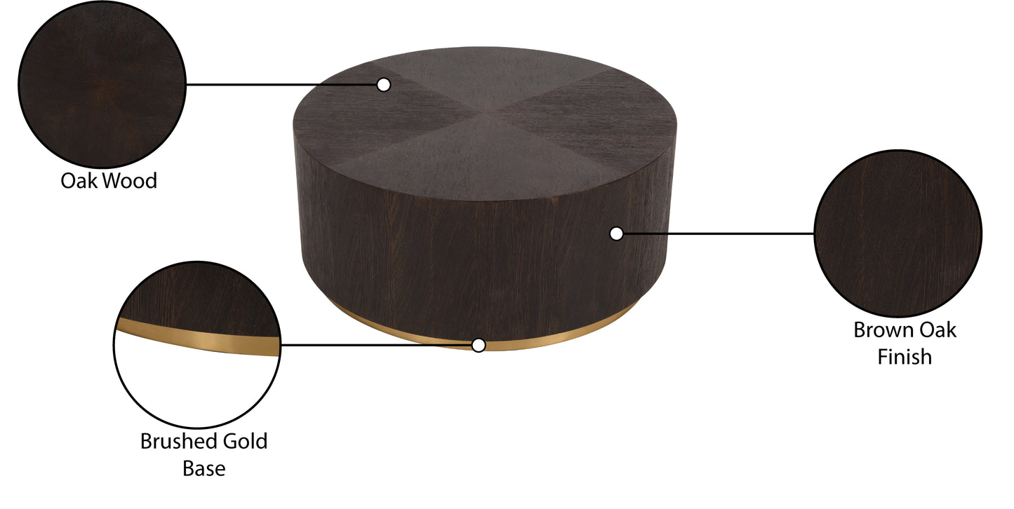 penny brown oak coffee table c