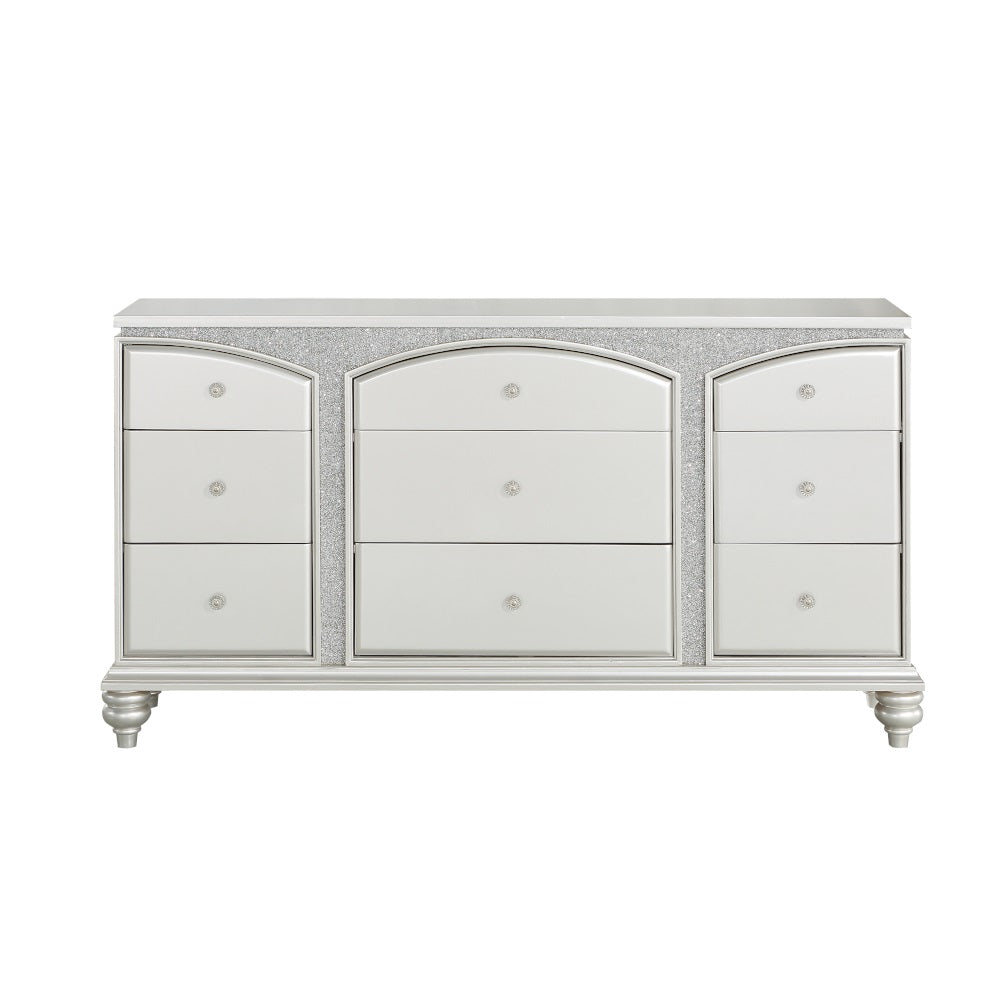 alsey dresser, platinum finish