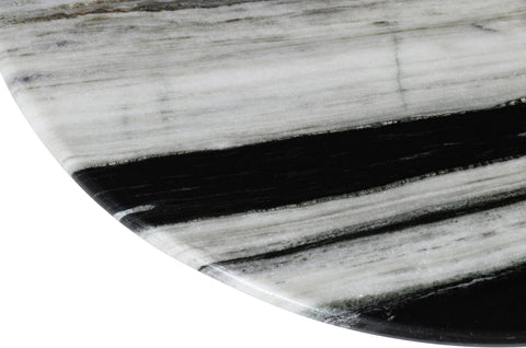 Nola Panda Genuine Marble Coffee Table, 1 Piece