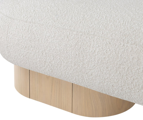 Westbourne Cream Boucle Fabric Bench