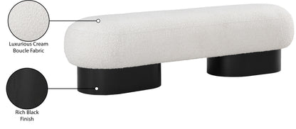 Westbourne Cream Boucle Fabric Bench