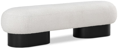 Westbourne Cream Boucle Fabric Bench