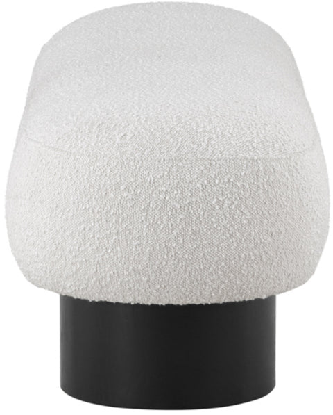 Aiden Cream Boucle Fabric Bench Cream