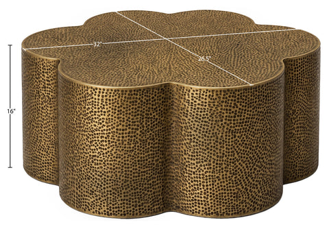Isolde Brass Iron Coffee Table, 1 Piece