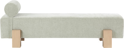 Westfield Mint Green Chenille Fabric Bench