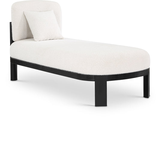 Kelvin Cream Boucle Fabric Chaise/Bench