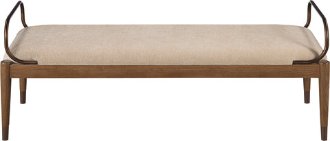 Harper Beige Fabric Upholstered Bench, 1 Piece