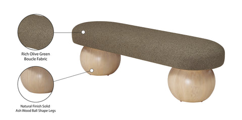 Reeves Olive Bench Olive