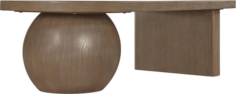 Darcy Brown Ash Wood And Oak Veneer Coffee Table, 1 Piece