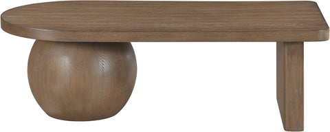 Darcy Brown Ash Wood And Oak Veneer Coffee Table, 1 Piece