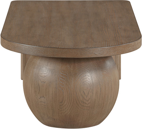 Darcy Brown Ash Wood And Oak Veneer Coffee Table, 1 Piece