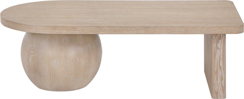 Darcy Natural Ash Wood And Oak Veneer Coffee Table, 1 Piece