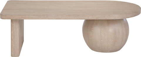 Darcy Natural Ash Wood And Oak Veneer Coffee Table, 1 Piece