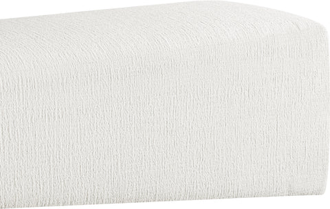 Darcy Cream Fabric Upholstered Bench, 1 Piece