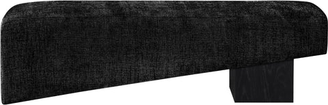 Darcy Black Fabric Upholstered Bench, 1 Piece (Style 2)