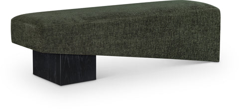 Darcy Green Fabric Upholstered Bench, 1 Piece