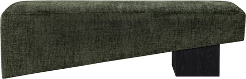 Darcy Green Fabric Upholstered Bench, 1 Piece