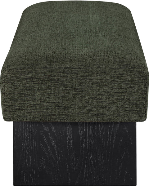 Darcy Green Fabric Upholstered Bench, 1 Piece