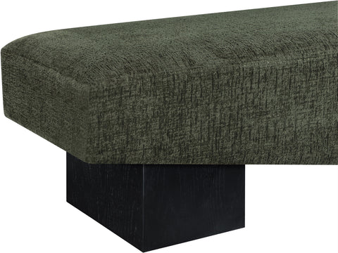 Darcy Green Fabric Upholstered Bench, 1 Piece