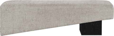 Darcy Grey Fabric Upholstered Bench, 1 Piece