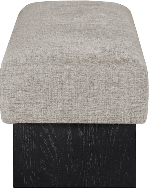 Darcy Grey Fabric Upholstered Bench, 1 Piece