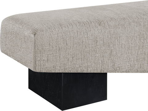 Darcy Grey Fabric Upholstered Bench, 1 Piece