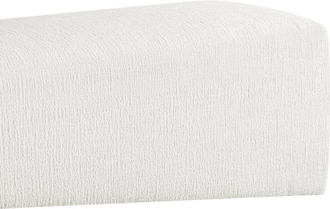 Darcy Cream Fabric Upholstered Bench, 1 Piece (Style 3)