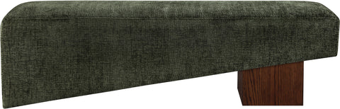 Darcy Green Fabric Upholstered Bench, 1 Piece (Style 2)