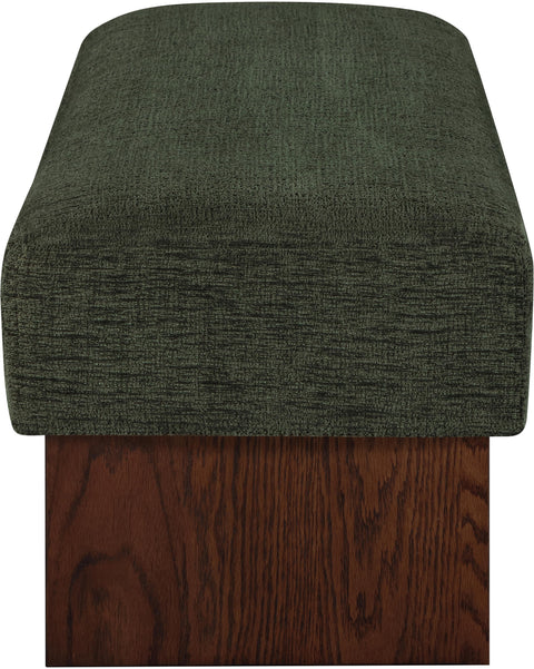 Darcy Green Fabric Upholstered Bench, 1 Piece (Style 2)