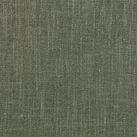 Rhea Olive Linen Textured Fabric Upholstered Ottoman, 1 Piece