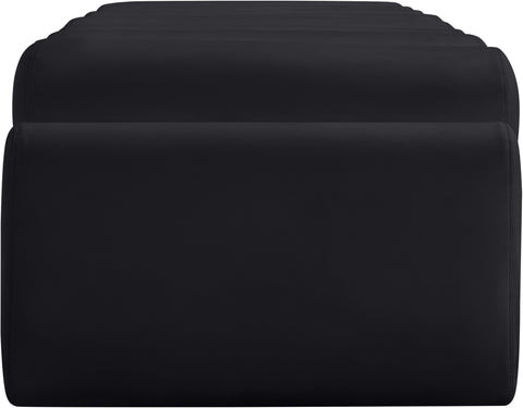 Laurel Black Vegan Leather Upholstered Bench, 1 Piece