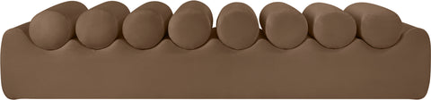 Laurel Brown Vegan Leather Upholstered Bench, 1 Piece