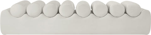 Laurel Cream Vegan Leather Upholstered Bench, 1 Piece