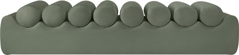 Laurel Green Vegan Leather Upholstered Bench, 1 Piece