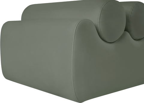 Laurel Green Vegan Leather Upholstered Bench, 1 Piece