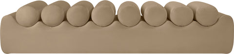 Laurel Tan Vegan Leather Upholstered Bench, 1 Piece