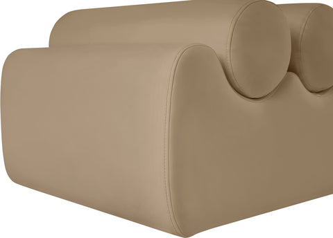 Laurel Tan Vegan Leather Upholstered Bench, 1 Piece