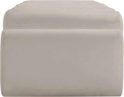 Laurel Taupe Vegan Leather Upholstered Bench, 1 Piece