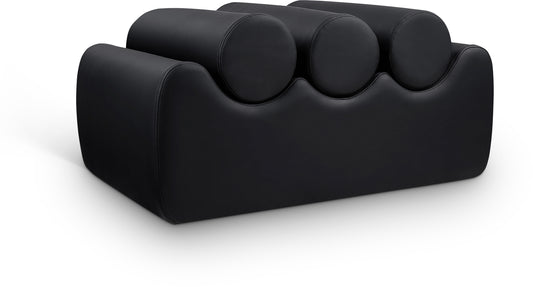 Revive Black Vegan Leather Bench