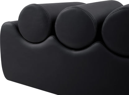 Revive Black Vegan Leather Bench