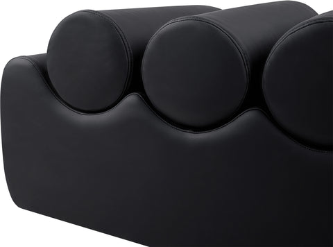 Revive Black Vegan Leather Bench