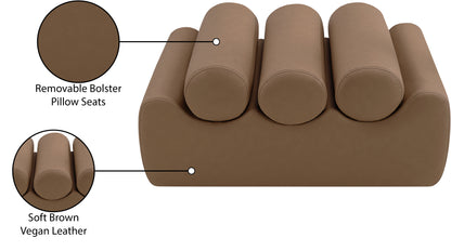 Revive Brown Vegan Leather Bench