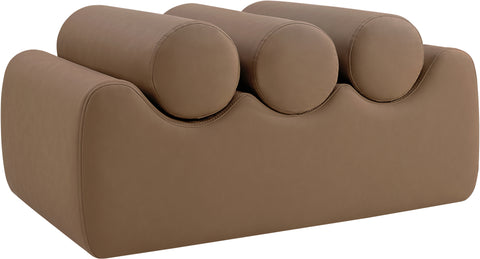 Revive Brown Vegan Leather Bench